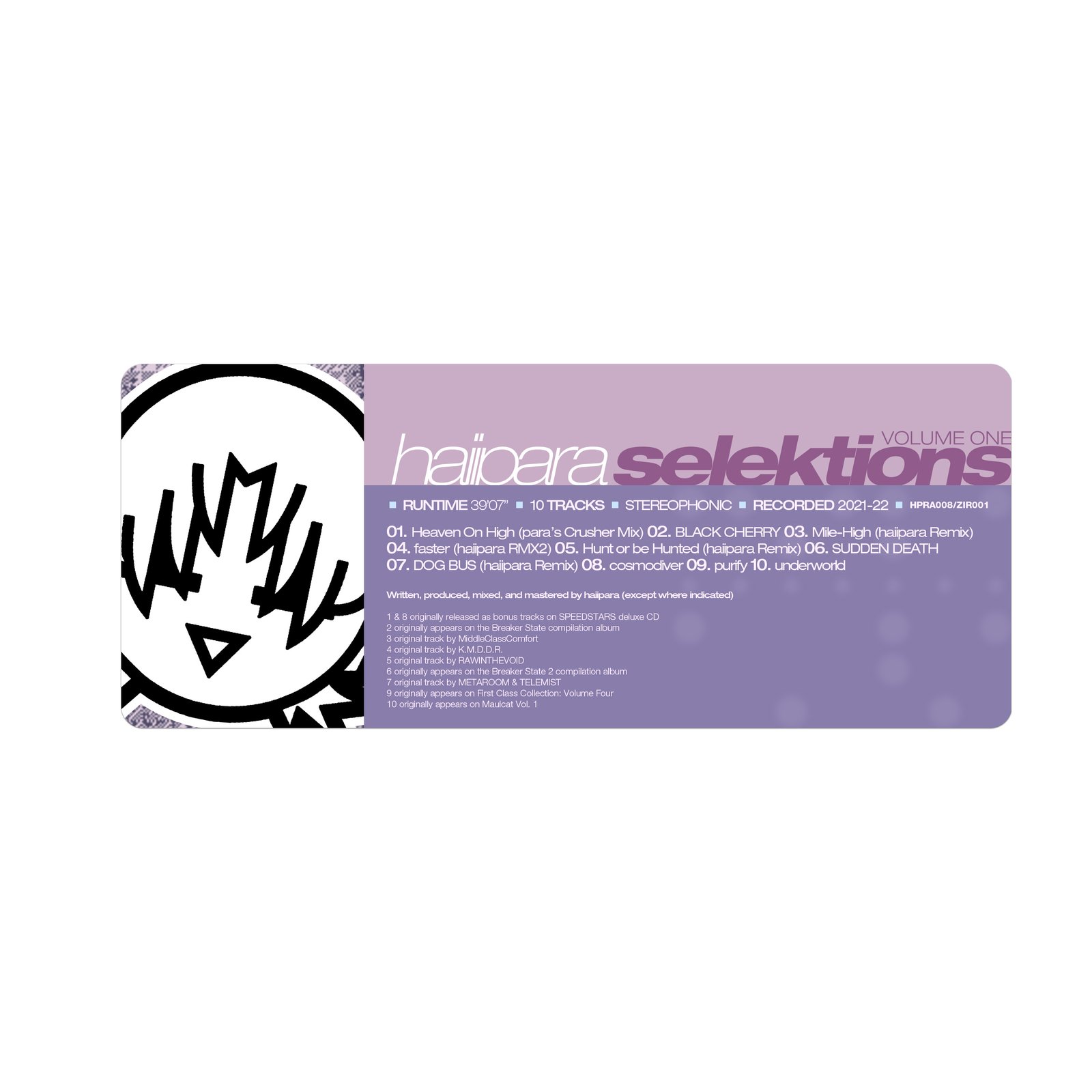 haiipara - SELEKTIONS Vol. 1 Cover art